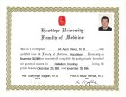 Prof. Dr. Ali Aydın Yavuz Radyasyon Onkolojisi sertifikası