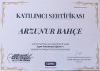 Psk. Arzunur Bahçe Kaya Psikoloji sertifikası