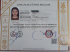 Dyt. Gizem Çiydem Diyetisyen sertifikası
