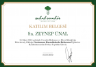 Dyt. Zeynep Ünal Diyetisyen sertifikası