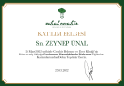 Dyt. Zeynep Ünal Diyetisyen sertifikası