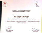 Prof. Dr. Engin Çetinkaya Ortopedi ve Travmatoloji sertifikası