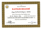 Doç. Dr. Süleyman DEMİR Psikiyatri sertifikası