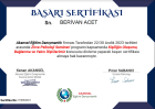 Psk. Dan. Berivan Acet Psikolojik Danışman sertifikası