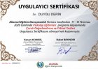Psk. Duygu Derin Psikoloji sertifikası