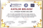 Dr. Fatma Belgin Aygün Geleneksel ve Tamamlayıcı Tıp sertifikası