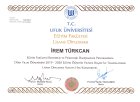 Uzm. Psk. Dan. İrem Türkcan Psikolojik Danışman sertifikası