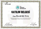 Psk. Rümeysa Kılıç Psikoloji sertifikası