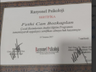 Klinik Psikolog  Fethi Can Bozkaplan Psikoloji sertifikası