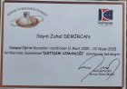 Uzm. Psk. Dan. Zuhal Güney Psikolojik Danışman sertifikası