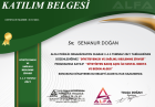 Dyt. Senanur Doğan Diyetisyen sertifikası