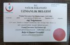 Doç. Dr. Atıf Yolgösteren Kalp Damar Cerrahisi sertifikası