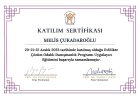 Klinik Psikolog  Melis Çukadaroğlu Psikoloji sertifikası