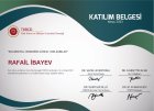 Op. Dr. Rafail İbayev Genel Cerrahi sertifikası