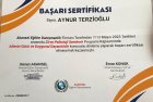 Psk. Aynur TERZİOĞLU Psikoloji sertifikası
