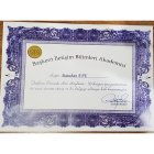 Uzm. Psk. Batuhan Efe Psikoloji sertifikası