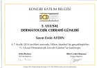 Uzm. Dr. Ersin Aydın Dermatoloji sertifikası