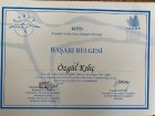 Psk. Özgül Kılıç Psikoloji sertifikası
