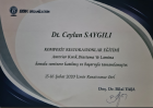 Dt. Ceylan Saygılı Diş Hekimi sertifikası