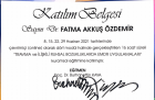 Uzm. Dr. Fatma Akkuş Özdemir Çocuk ve Ergen Psikiyatristi sertifikası