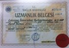 Op. Dr. Murat Salman Arkcı Genel Cerrahi sertifikası