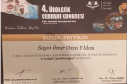 Op. Dr. Ömer Ozan Yıldızlı Üroloji sertifikası