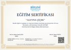 Uzm. Psk. Aleyna Çiçek Psikoloji sertifikası