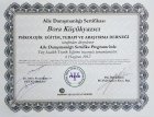 Dr. Bora Küçükyazıcı Psikoloji sertifikası