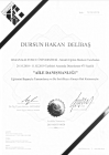 Doç. Dr. Dursun Hakan Delibaş Psikiyatri sertifikası