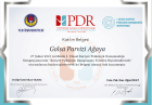 Uzm. Psk. Dan. Golsa Ağaya Psikolojik Danışman sertifikası