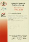 Uzm. Dr. Bilgehan Biçer Fiziksel Tıp ve Rehabilitasyon sertifikası