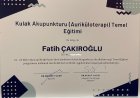 Uzm. Dr. Fatih Çakıroğlu Fiziksel Tıp ve Rehabilitasyon sertifikası