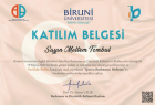 Uzm. Dyt. Meltem Tombul Diyetisyen sertifikası