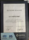Uzman Dil ve Konuşma Terapisti Elif Aybeniz Özmet Dil Konuşma Bozuklukları sertifikası