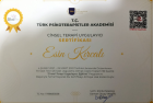 Uzm. Kl. Psk. Esin Kırcalı Psikoloji sertifikası