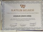 Op. Dr. Ayşe Nur Çümen Akbaş Kadın Hastalıkları ve Doğum sertifikası