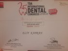 Dt. Elif Kapran Diş Hekimi sertifikası