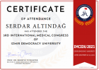 Uzm. Dr. Serdar Altındağ Nükleer Tıp sertifikası