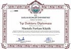 Dr. Furkan Küçük Medikal Estetik Tıp Doktoru sertifikası