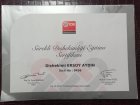 Dt. Ersoy Aydın Diş Hekimi sertifikası