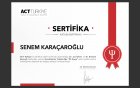 Psk. Senem Karacaroğlu Psikoloji sertifikası