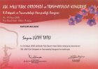 Op. Dr. Lütfü Tatlı Ortopedi ve Travmatoloji sertifikası