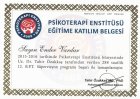 Uzm.Dr. Ender Vardar Psikoloji sertifikası