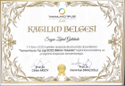 Uzm. Dr. Zuhal Güldeste Fiziksel Tıp ve Rehabilitasyon sertifikası