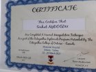 Fzt. Serhat Aydoğdu Fizyoterapi sertifikası