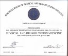 Uzm. Dr. Firuzan Altın Fiziksel Tıp ve Rehabilitasyon sertifikası