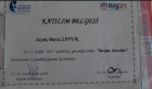 Uzm. Dr. Burcu Savur Varol Dahiliye - İç Hastalıkları sertifikası