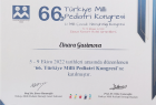 Uzm. Dr. Elnara Gasimova Çocuk Sağlığı ve Hastalıkları sertifikası