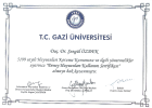 Prof. Dr. Şengül Özdek Göz Hastalıkları sertifikası
