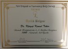 Op. Dr. Kürşat Teker Ortopedi ve Travmatoloji sertifikası